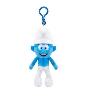 Plüschschlumpf mit Clip - Klassischer Schlumpf - 12 cm