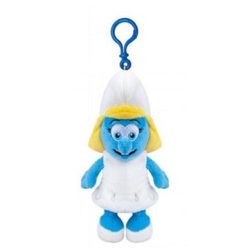 Plüschschlumpf mit Clip - Der Schlumpfin - 12 cm