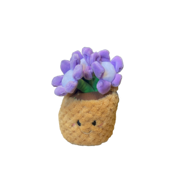 Take me home Pflanze Plüsch-Blumenkorb Flieder 18 cm 660671