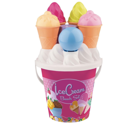 Androni giocattoli Bucket Set Ice Cream Blue or Rose 1292 0000 Hinweis Zufallige Farbe wird gesendet