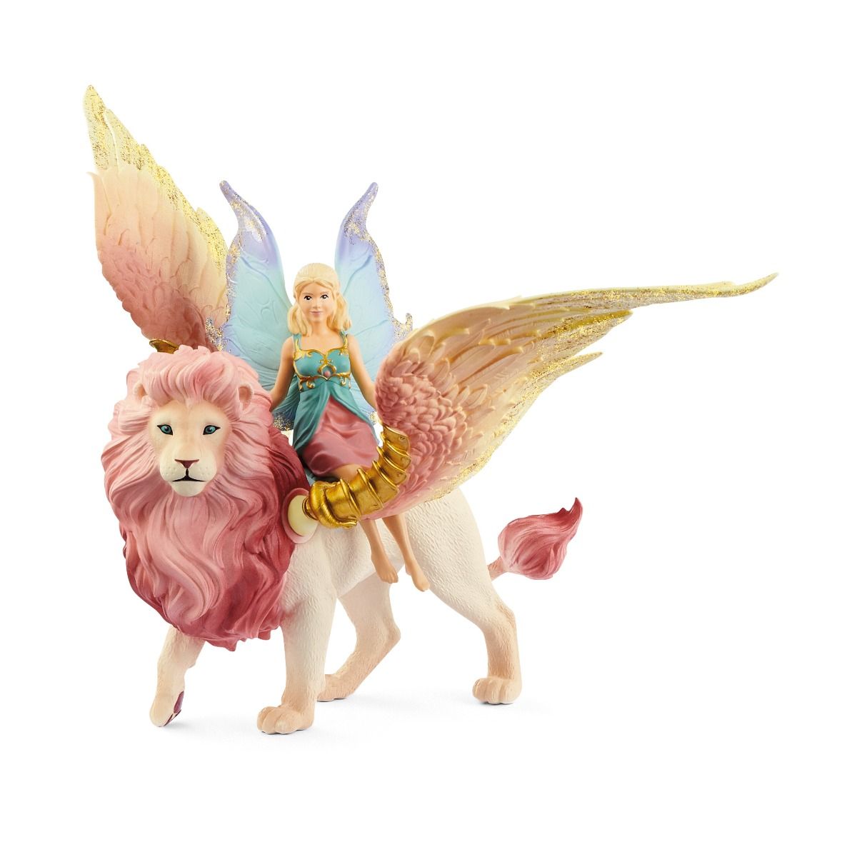 Schleich Bayala Elfe auf geflügeltem Löwen 70714 
