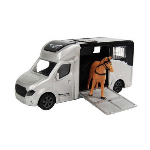 Kids Globe Anemone Pferdewagen, der Licht und Ton 20cm Schwarz 510211 wirft
