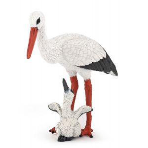 Papo Wild Life Storch mit Storchjunges 50159