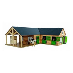 Kids Globe Farming Pferdestall mit 4 Boxen und Abstellraum 1:24 610211