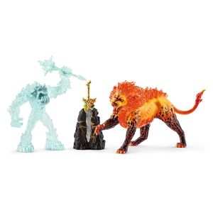Schleich Eldrador 42455 Kampf um die Superwaffe – Frostmonster vs. Feuerlöwe