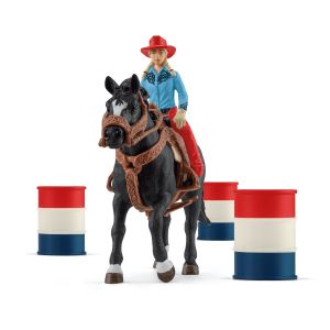 Schleich Farm World Barrel Racing mit Cowgril 42576