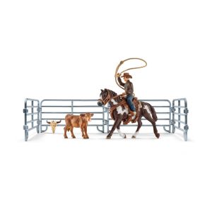 Schleich 41418 Team Roping mit Cowboy