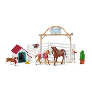 Schleich Horse Club Hannahs Gastpferde mit Hündin Ruby 42458 