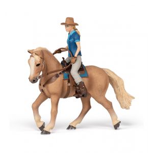 Papo Horses Westernpferd und Reiterin 51566