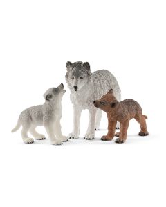 Schleich Wild Life Wolfsmutter mit Welpen 42472 