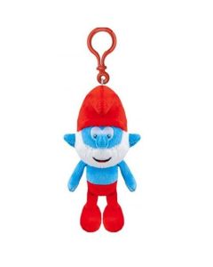 Plüsch Schlumpf mit Clip - Großer Schlumpf - 12 cm