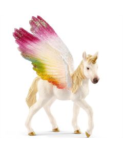 Schleich Bayala Geflügeltes Regenbogeneinhorn, Fohlen 70577 