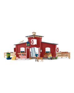 Schleich Farm World Große Farm mit Tieren und Zubehör 42606