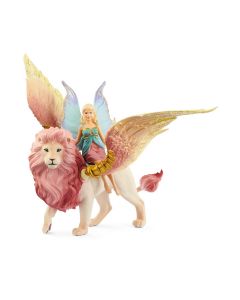 Schleich Bayala Elfe auf geflügeltem Löwen 70714 