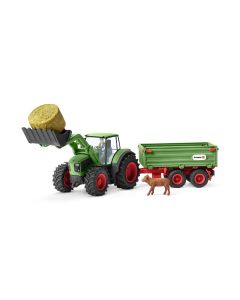 Schleich Farm World Traktor mit Anhänger 42379 