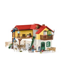 Schleich Farm World Bauernhaus mit Stall und Tieren 42407 