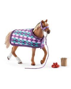 Schleich Horse Club Pferd Englisches Vollblut mit Decke 42360 