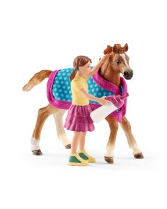 Schleich Horse Club Pferd Fohlen mit Decke 42361 