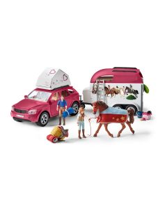 Schleich Horse Club Abenteuer mit Auto und Pferdeanhänger 42535 