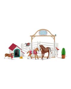 Schleich Horse Club Hannahs Gastpferde mit Hündin Ruby 42458 