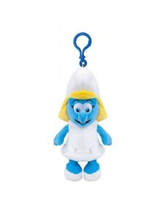 Plüschschlumpf mit Clip - Der Schlumpfin - 12 cm